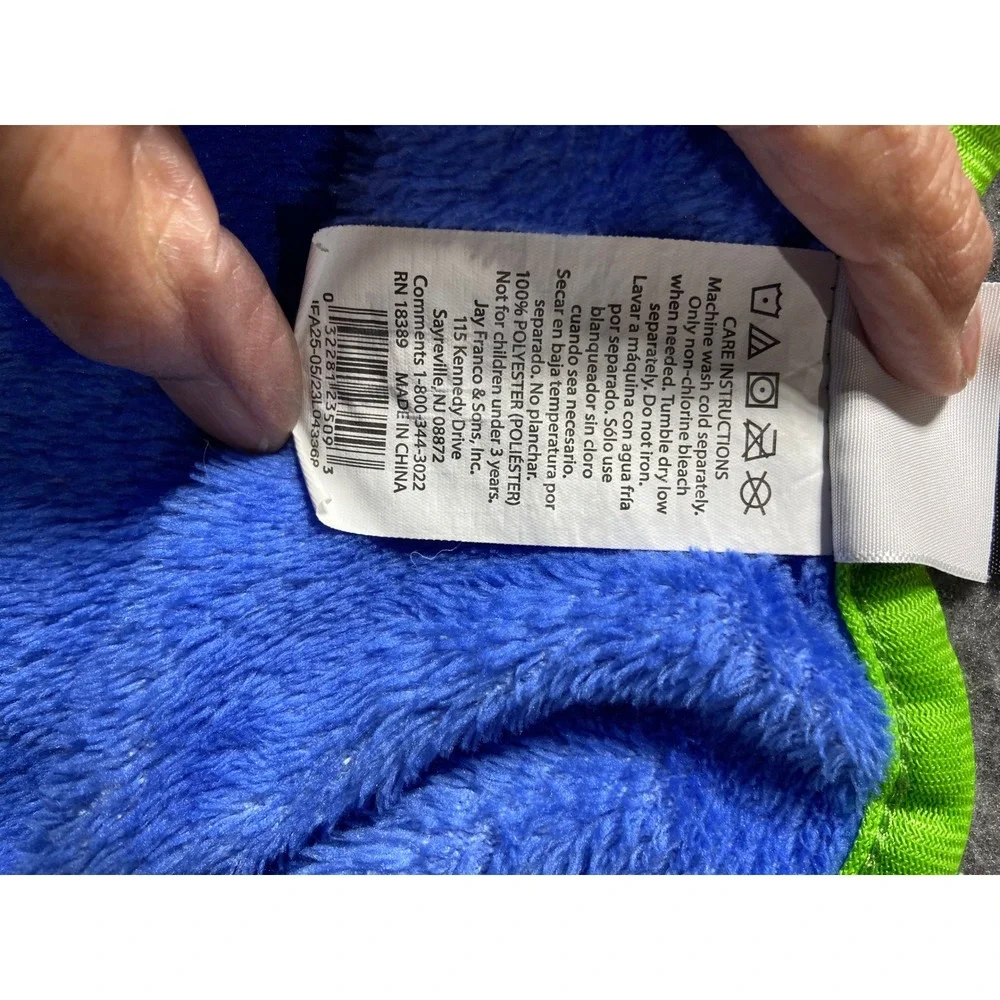 Teenage‎ Mutant Ninja Turtles Mutant Mayhem Blue Plush Throw Blanket 46x60 Kids